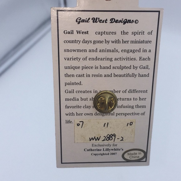 Catherine Lillywhite’s Snowman Christmas Holiday Winter Brooch Gail West New - Picture 3 of 6